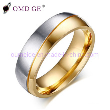 Creative Two Tone Stainless Steel Jewelry Rings for Men